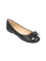 Truffle Collection Women Black Solid Ballerinas