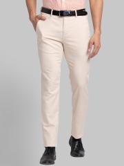 Park Avenue Men Beige Formal Trouser