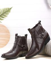 San Frissco Men Brown Solid Boots