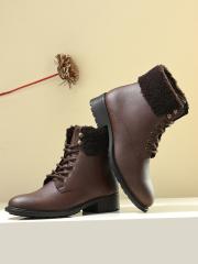 Roadster Women Brown Solid Boots