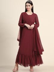 KALINI Women Maroon Maxi Dresses