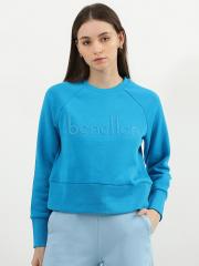 United Colors of Benetton Women Blue Sweatshirt