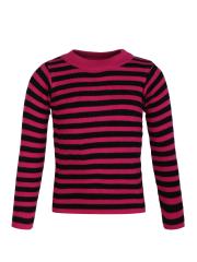 Cayman Girls Pink & Black Striped Sweater