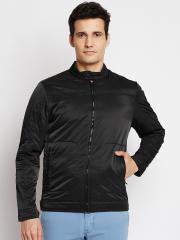 Indian Terrain Men Black Solid Padded Jacket