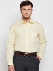 Arrow Men Yellow Solid Formal Shirt