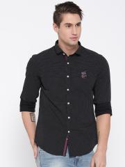 Ed Hardy Men Black Printed Casual Shirt