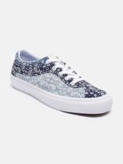 Vans Men White Printed Sneakers