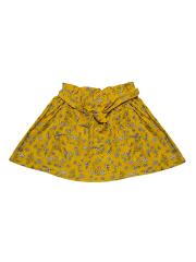 Gini and Jony Girls Yellow Printed Flared Skirt