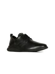 Hush Puppies Men Black Leather Sneakers