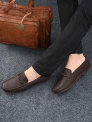 Mactree Men Brown PU Loafers