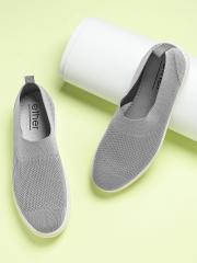 ether Men Grey Slip-On Sneakers