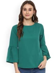 Harpa Women Green Solid Top