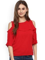 Harpa Women Red Solid Top