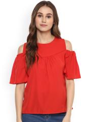 Harpa Women Red Solid Top