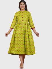 ERISHA Women Printed Ethnic Dresses