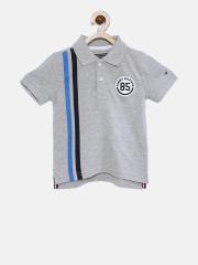 Tommy Hilfiger Boys Grey Polo T-shirt