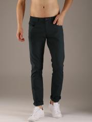 Flying Machine Men Navy Blue Super Slim Fit Solid Chinos