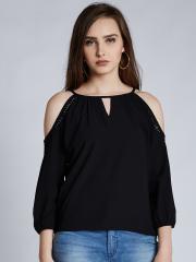 Harpa Women Black Solid Top