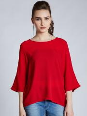 Harpa Women Red Solid Top