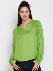 Harpa Women Green Solid Top