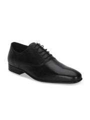 Red Tape Men Black Leather Formal Shoes