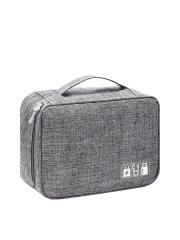 Awestuffs Grey Electronics Accessories Travel Organizer