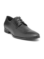 San Frissco Men Black Textured Derbys