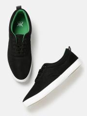 Kook N Keech Men Black Sneakers