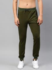 HRX by Hrithik Roshan Men Olive Green Regular Fit Solid Joggers