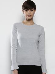 DOROTHY PERKINS Women Grey Solid Pullover