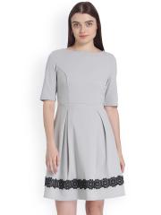 Vero Moda Women Grey A-Line Dress