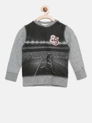 Tommy Hilfiger Boys Grey Printed Sweatshirt