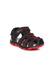 Kittens Boys Black & Red Sandals