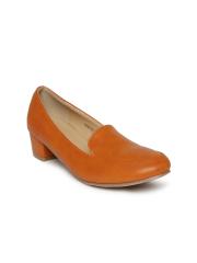 Allen Solly Women Tan Brown Solid Pumps