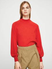 MANGO Women Red Solid Sweater