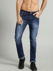 Roadster Men Blue Skinny Fit Mid-Rise Mildly Distressed Stretchable Jeans