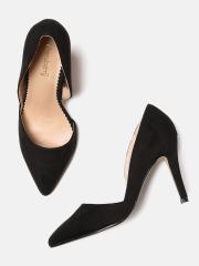 DressBerry Women Black Solid Pumps