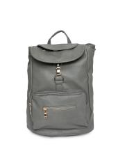 DressBerry Women Grey Solid Backpack