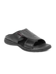 Red Chief Men Black Sandals