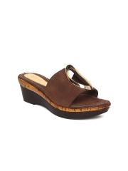 Catwalk Women Brown Solid Wedges