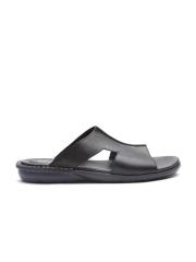 Clarks Men Black Leather Comfort Sandals