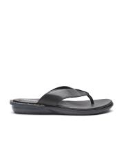 Clarks Men Black Leather Comfort Sandals