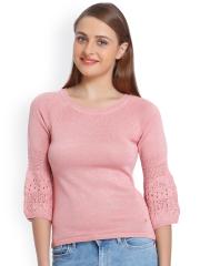 ONLY Women Pink Solid Sweater