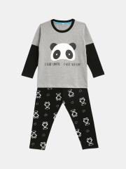 YK Boys Conversational Printed Night Suit