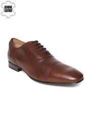 Ruosh Men Brown Leather Oxfords