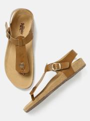 Roadster Men Tan Brown Comfort Sandals