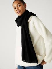 Marks & Spencer Woolen Scarf With Solid Border