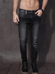 Roadster Men Black Skinny Fit Mid-Rise Clean Look Stretchable Jeans