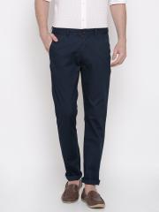 Arrow Sport Men Navy Blue Chrysler Regular Fit Solid Chinos