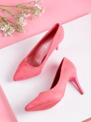 DressBerry Women Pink Solid Pumps